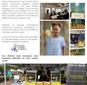blais realty group gives back to its community
