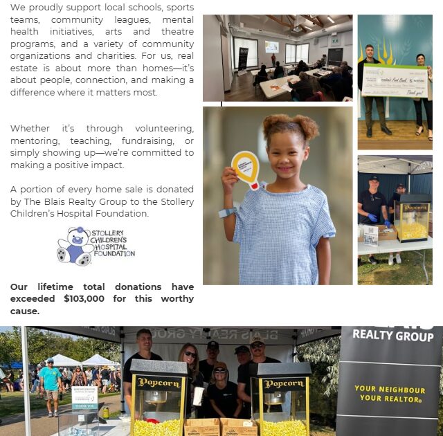 blais realty group gives back to its community